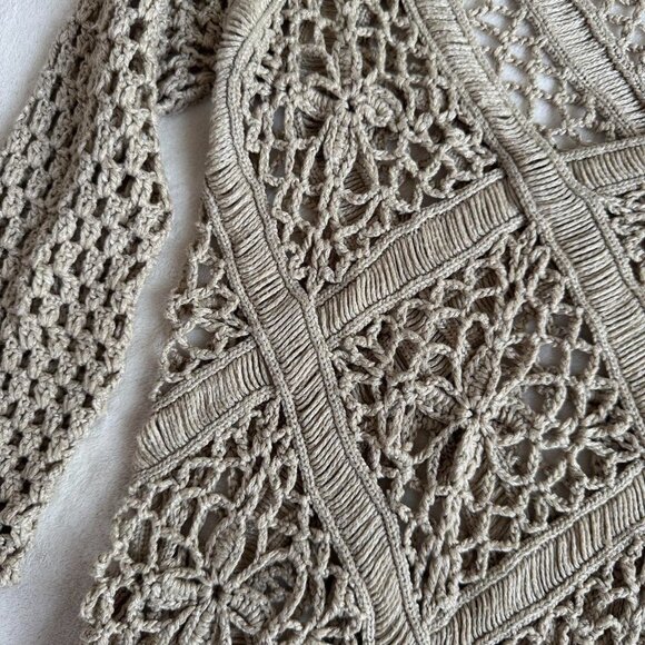 lady dutch tan crochet top - Picture 6 of 7